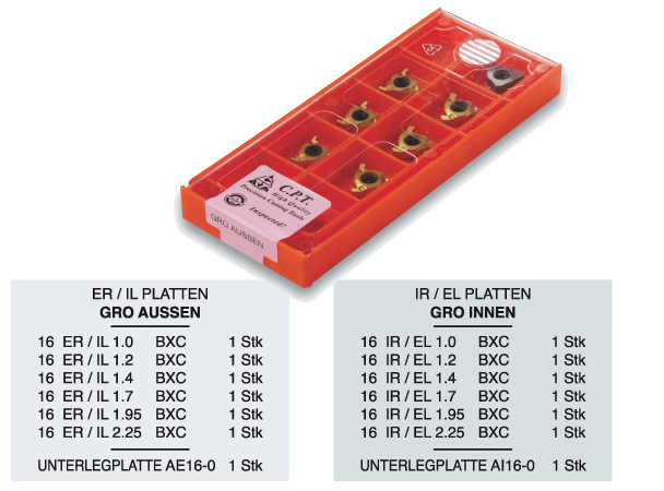 Stechplattensets